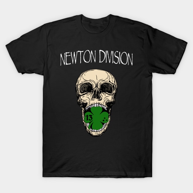 Newton Division Skull T-Shirt by knightwatchpublishing